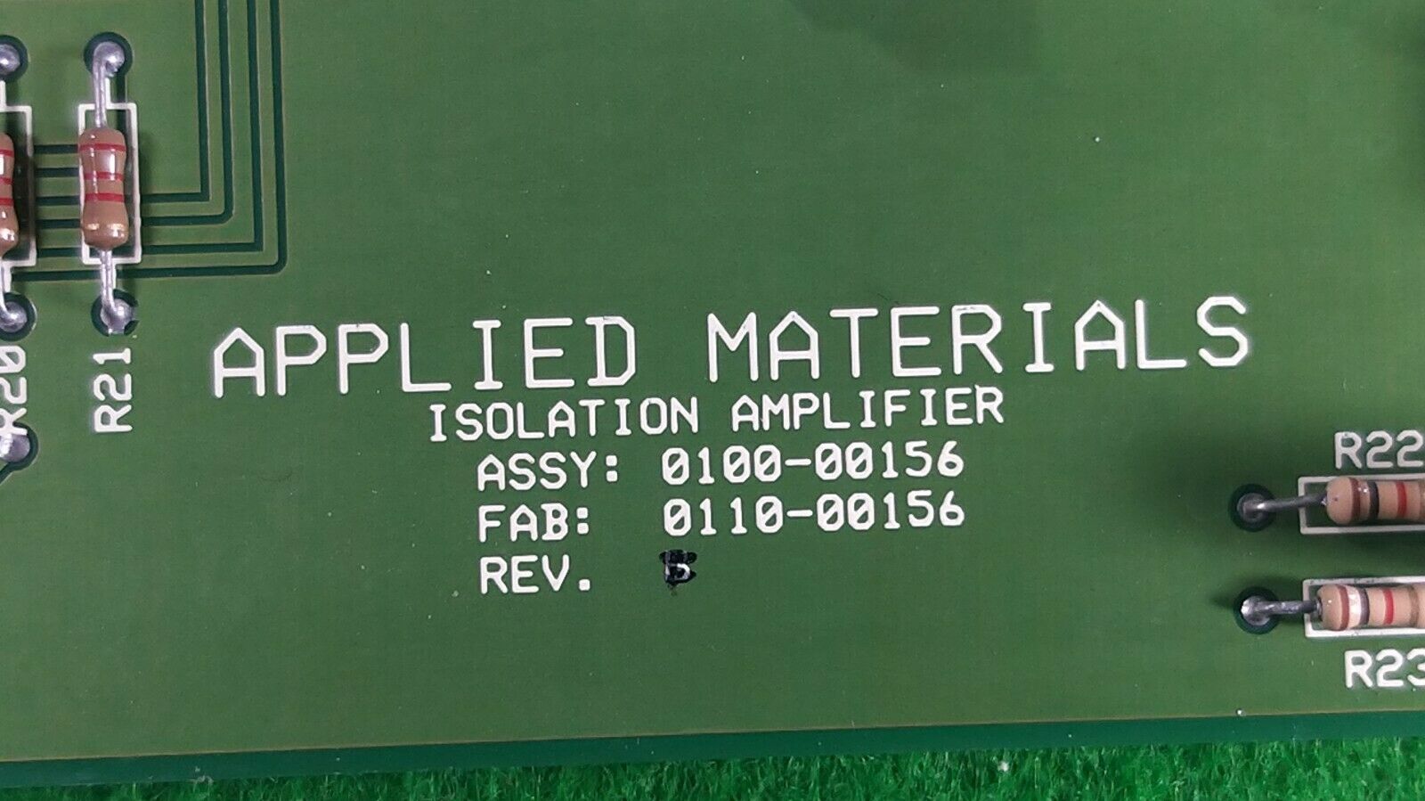 s-l1600 (4) AMAT 0100-00156 PCB ASSEMBLY ISOLATION AMPLIFIER, USED