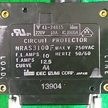 IDEC 41-24815 CIRCUIT BREAKER 12.5A, USED 11 IDEC 41-24815 CIRCUIT BREAKER 12.5A, USED